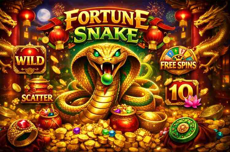Fortune Snake 550bet slot online com tema oriental e símbolos dourados